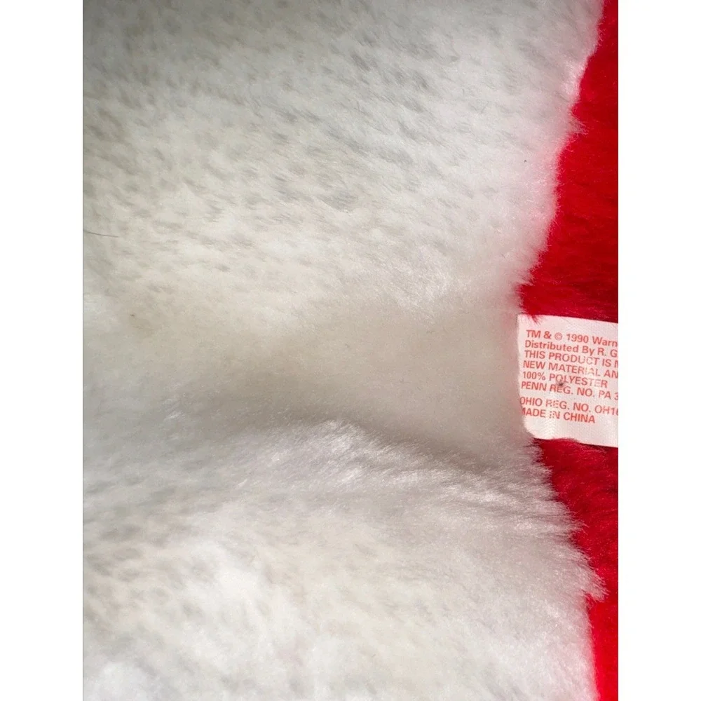 Vtg Bugs Bunny Plush Christmas Stocking Santa Hat Carrot Warner Bro 1990 24